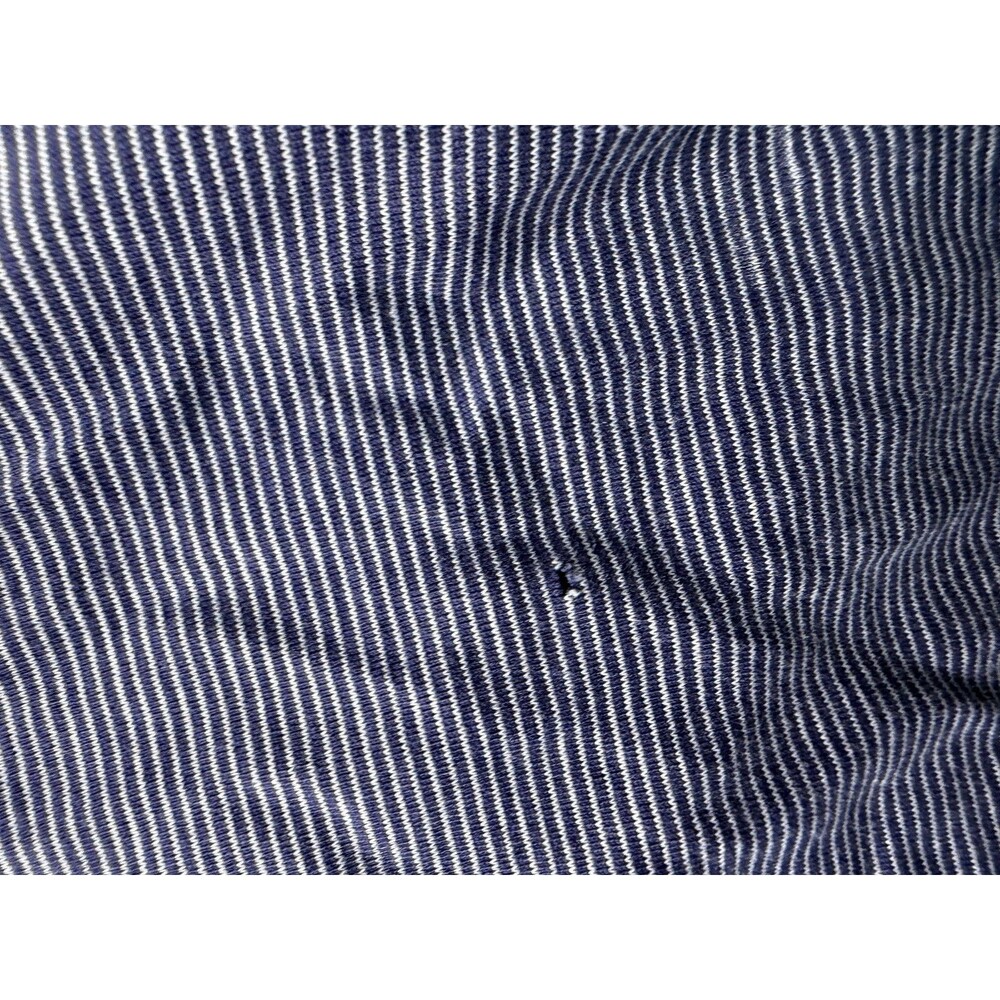 Peter Millar Polo Shirt Mens XL Blue Striped Golf Performance Short Sleeve - Picture 2 of 15